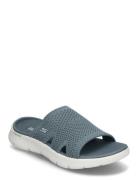 Women Go Walk Flex Sandal Elation Flate Sandaler Blue Skechers