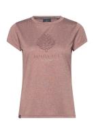 Pinec Top W Sport T-shirts & Tops Short-sleeved Beige Five Seasons