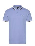 Paddy Sport Polos Short-sleeved Blue BOSS