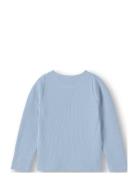 Kenna Ls Blouse Tops T-shirts Long-sleeved T-shirts Blue Fliink