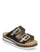 V7955-24 Shoes Summer Shoes Platform Sandals Black Rieker