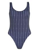 Piece Print Badedrakt Badetøy Multi/patterned Tommy Hilfiger