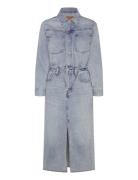 Western Denim Midi Dress Feeli Knelang Kjole Blue Levi's®