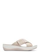 Arla Wave D Flate Sandaler Beige Clarks