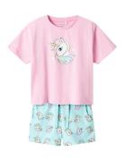 Nmfzosanna Nreg Shorts Set Sets Sets With Short-sleeved T-shirt Pink N...