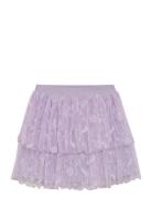 Skirt Mesh Dresses & Skirts Skirts Short Skirts Purple Creamie