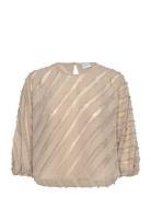Dante6-Giana Balloon Sleeve Top Tops Blouses Long-sleeved Beige Dante6