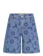 Maridenim Marssi Unikko Bottoms Shorts Denim Shorts Blue Marimekko