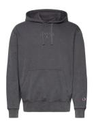 Hooded Sweatshirt Tops Sweat-shirts & Hoodies Hoodies Grey Champion