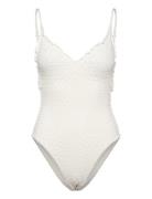 Daydreamer V Neck Piece Badedrakt Badetøy White Seafolly