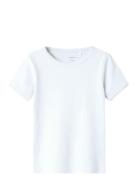 Nmffikatie Ss Slim Top Tops T-shirts Short-sleeved White Name It
