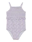 Swimsuit Flower Badedrakt Badetøy Multi/patterned Creamie