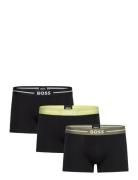 Trunk 3P Bold Boksershorts Black BOSS