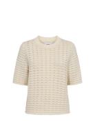 Numulana Ss Pullover - Gots Tops Knitwear Jumpers Cream Nümph