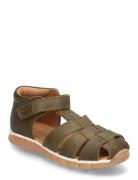 Bisgaard Billie Shoes Summer Shoes Sandals Khaki Green Bisgaard