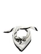 Silk Blend-Sp Cvs Square Accessories Scarves Lightweight Scarves Cream...