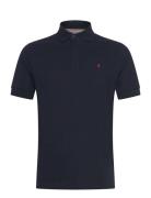 Polo Regular_Slim Red Logo Tops Knitwear Short Sleeve Knitted Polos Na...