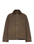 Padded Cotton Canvas Jacket Fôret Jakke Brown Monki