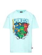 Lwtaffy 304 - T-Shirt S/S Tops T-shirts Short-sleeved Blue LEGO Kidswe...
