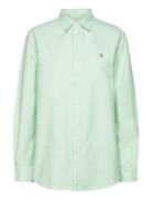 Classic Fit Cotton Oxford Shirt Tops Shirts Long-sleeved Green Polo Ra...