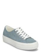 Women Lace-Up Lave Sneakers Blue Tamaris