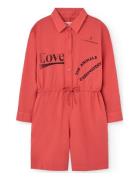 Squirrel Kid Short Jumpsuit Red Jumpsuit Red THE ANIMALS OBSERVATORY