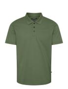 Mapoleo Melange Tops Polos Short-sleeved Green Matinique