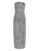 Gzzauma Sl Long Dress Maxikjole Festkjole Grey Gestuz