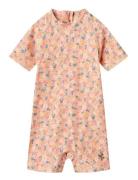 Swimsuit S/S Cas Badedrakt Badetøy Pink Wheat