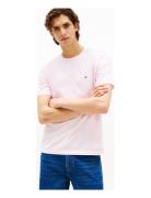 Ess Seasonal Reg Fit Solid Tee Tops T-shirts Short-sleeved Pink Tommy ...