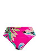 Carabelita Swimwear Bikinis Bikini Bottoms High Waist Bikinis Pink Fan...