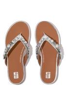 Gracie Jewel-Deluxe Metallic-Leather Flip-Flops Flip-flopper Sandaler ...