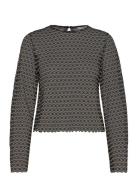 Ladessa-M Tops T-shirts & Tops Long-sleeved Black MbyM