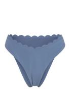 Scallop High Leg R Swimwear Bikinis Bikini Bottoms Bikini Briefs Blue ...