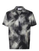 Slhregair Shirt Ss Mix G Camp Tops Shirts Short-sleeved Multi/patterne...