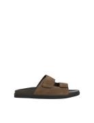 Jfwstockholm Suede Velcro Sandal Shoes Summer Shoes Sandals Brown Jack...