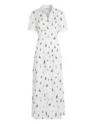 Fluid Vis Boat S/S Shirt Dress Maxikjole Festkjole White Tommy Hilfige...
