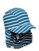 Eli Cap- Neck Shade Accessories Headwear Hats Baby Hats Blue Mp Denmar...