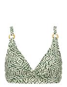 Lucca Top Swimwear Bikinis Bikini Tops Triangle Bikinitops Green Missy...