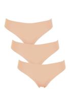 Seamless String 3-Pack Stringtruse Undertøy Cream Missya