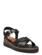 Women Sandals Flate Sandaler Black Tamaris