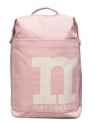 Mono Backpack Solid Ryggsekk Veske Pink Marimekko