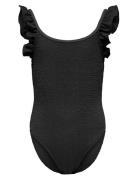 Kogwave Structure Swimsuit Acc Badedrakt Badetøy Black Kids Only