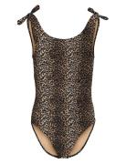 Kogbeach Knot Swimsuit Acc Badedrakt Badetøy Beige Kids Only