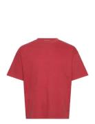 Great Boxy T-Shirt Tops T-shirts Short-sleeved Red Weekday