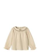Amour Ls Blouse Tops Blouses & Tunics Cream Fliink