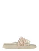 Loose Knitted Flate Sandaler Beige Inuikii