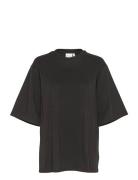 Simmagz Emb Tee Noos Tops T-shirts & Tops Short-sleeved Black Gestuz