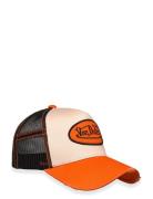 Oval Patch Black - Beige - Orange Trucker Von Dutch Accessories Headwe...