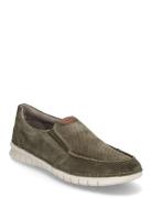 321Akm Mokasiner Lave Sko Khaki Green Bugatti